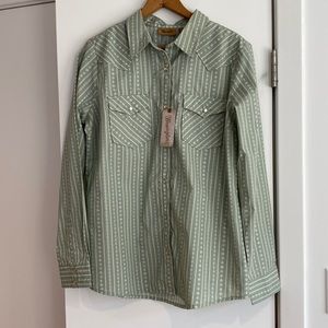 Wrangler Womens Essential Long Sleeve Snap